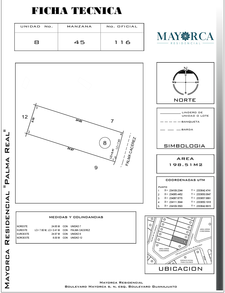 Ficha técnica · Mayorca 1