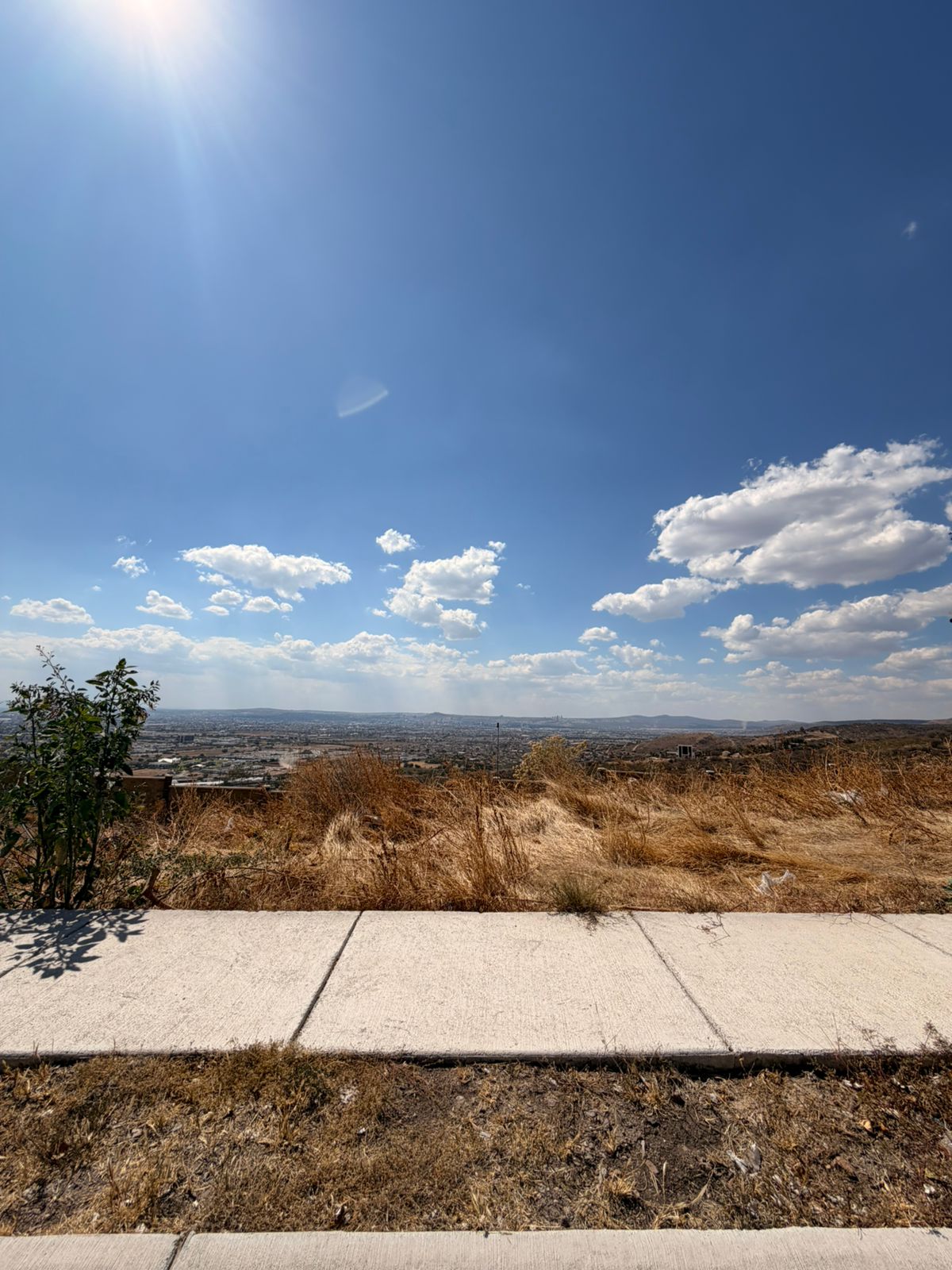 Vista panorámica desde el terreno